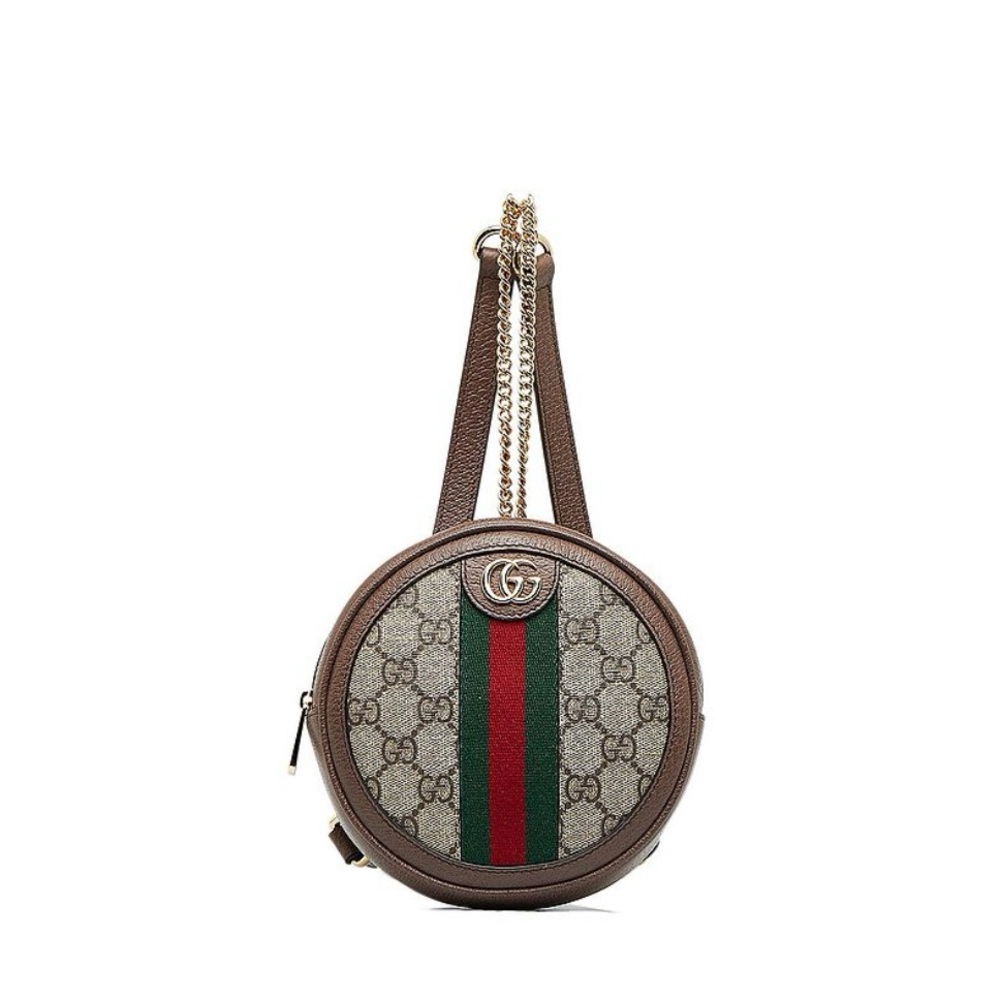 Gucci Ophidia GG Supreme Round Mini Bag in very good condition!